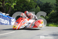 Sidecar Free Practice, Ballaugh Bridge. Isle of Man TT Races 2024. Photo by Callum Staley (CJS Photography)