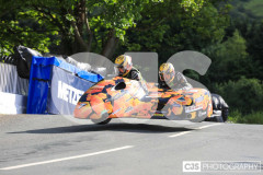 Sidecar Free Practice, Ballaugh Bridge. Isle of Man TT Races 2024. Photo by Callum Staley (CJS Photography)