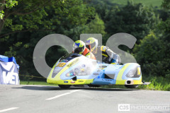Sidecar Free Practice, Ballaugh Bridge. Isle of Man TT Races 2024. Photo by Callum Staley (CJS Photography)