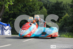 Sidecar Free Practice, Ballaugh Bridge. Isle of Man TT Races 2024. Photo by Callum Staley (CJS Photography)