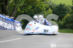 Sidecar Free Practice, Ballaugh Bridge. Isle of Man TT Races 2024. Photo by Callum Staley (CJS Photography)