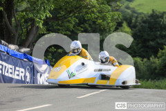 Sidecar Free Practice, Ballaugh Bridge. Isle of Man TT Races 2024. Photo by Callum Staley (CJS Photography)