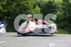 Sidecar Free Practice, Ballaugh Bridge. Isle of Man TT Races 2024. Photo by Callum Staley (CJS Photography)