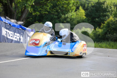 Sidecar Free Practice, Ballaugh Bridge. Isle of Man TT Races 2024. Photo by Callum Staley (CJS Photography)