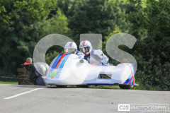 Sidecar Free Practice, Ballaugh Bridge. Isle of Man TT Races 2024. Photo by Callum Staley (CJS Photography)