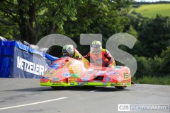 Sidecar Free Practice, Ballaugh Bridge. Isle of Man TT Races 2024. Photo by Callum Staley (CJS Photography)