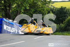 Sidecar Free Practice, Ballaugh Bridge. Isle of Man TT Races 2024. Photo by Callum Staley (CJS Photography)