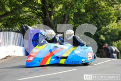 Sidecar Free Practice, Ballaugh Bridge. Isle of Man TT Races 2024. Photo by Callum Staley (CJS Photography)