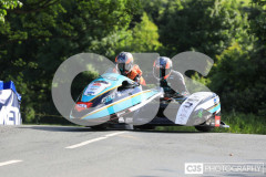 Sidecar Free Practice, Ballaugh Bridge. Isle of Man TT Races 2024. Photo by Callum Staley (CJS Photography)