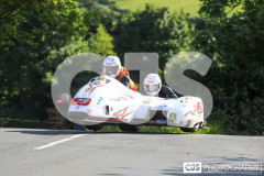 Sidecar Free Practice, Ballaugh Bridge. Isle of Man TT Races 2024. Photo by Callum Staley (CJS Photography)