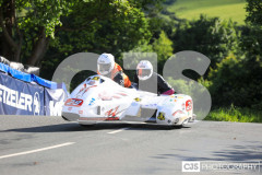 Sidecar Free Practice, Ballaugh Bridge. Isle of Man TT Races 2024. Photo by Callum Staley (CJS Photography)