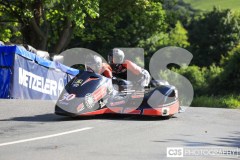 Sidecar Free Practice, Ballaugh Bridge. Isle of Man TT Races 2024. Photo by Callum Staley (CJS Photography)