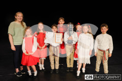 Winners of Sharon Rye Cup for FD3 Country/National Dancing (Up to Yr 6), Perree Bane Beg who danced “Robin Ddiog”. The Manx Music, Speech & Dance Festival 2025. Photo by Callum Staley (CJS Photography)