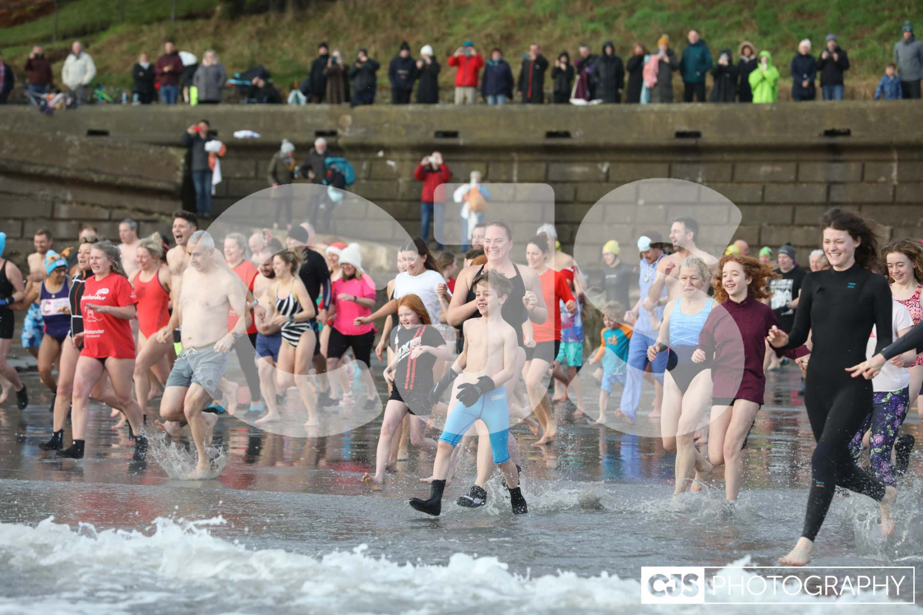 Chapel Beach, Port St Mary New Year Dip