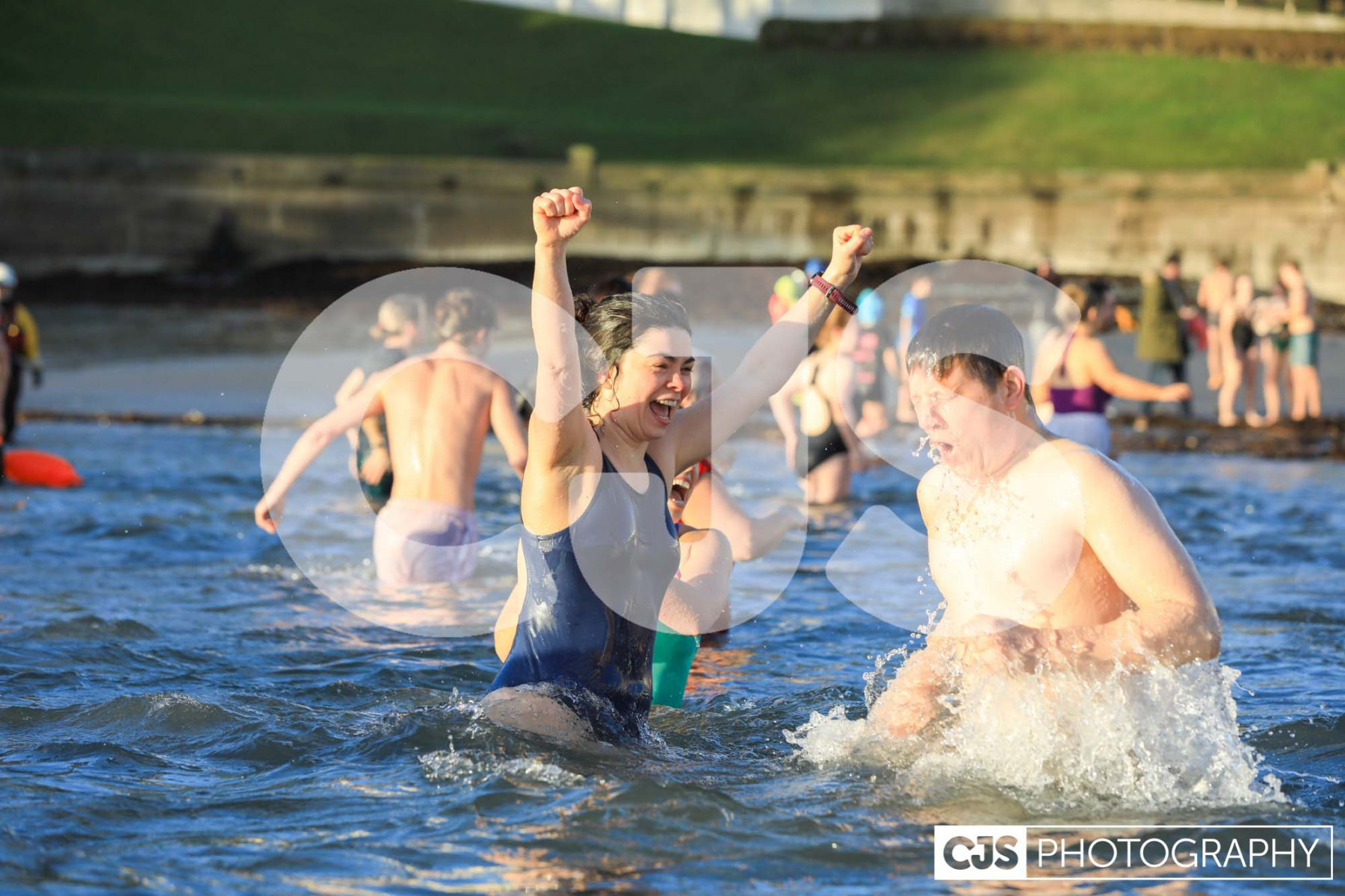 New Year’s Day Dip, Chapel Bay, Port St Mary